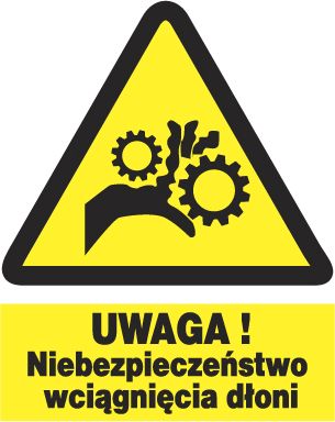 Mój dom Zoo-48 Uwaga ! Niebezpieczeństwo Wciągnięcia Dłoni