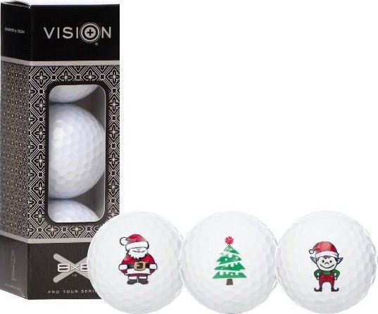 Piłki golfowe, zestaw prezentowy VISON Merry Christmas Pack (3 piłki)
