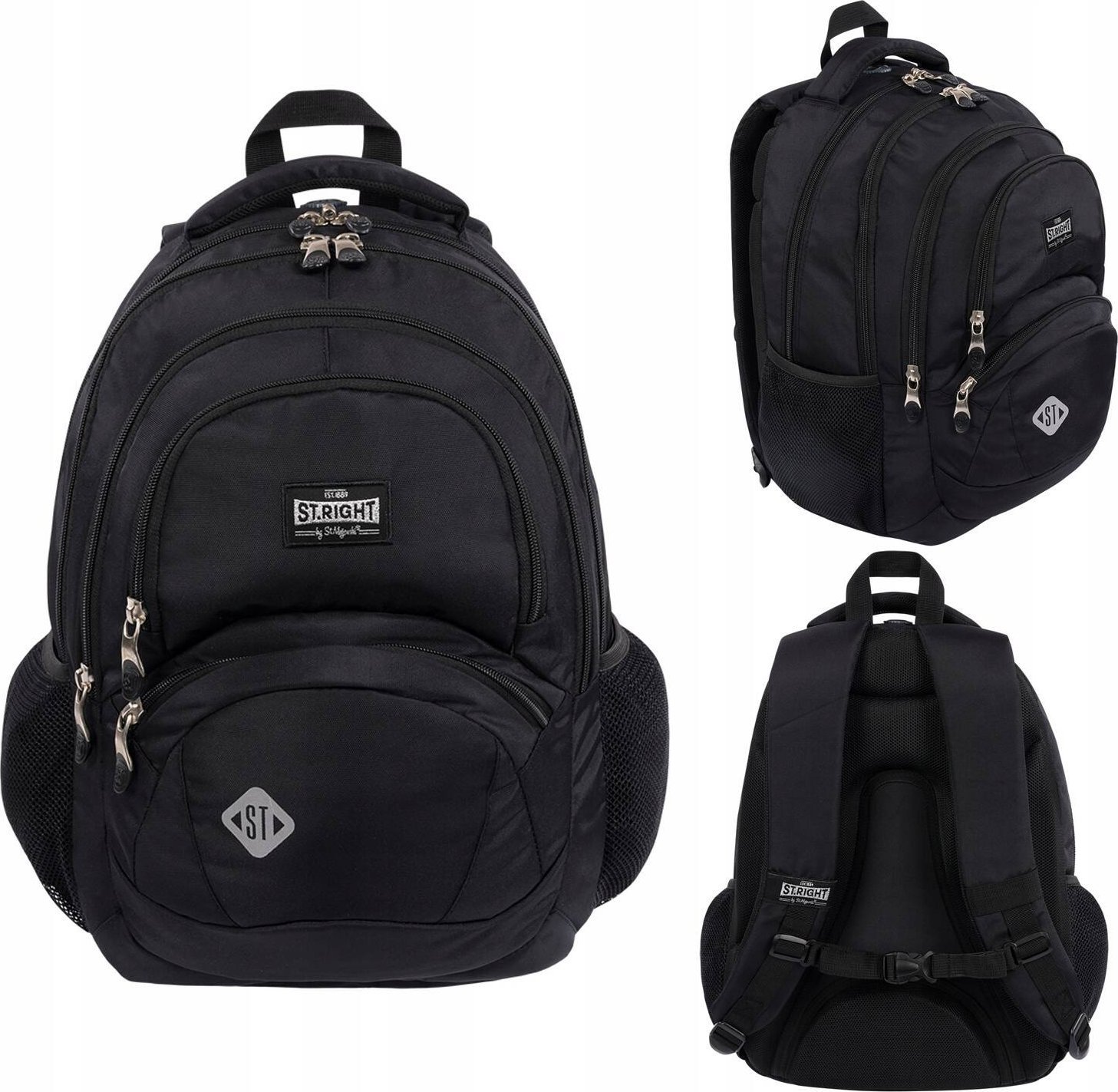 Piórnik ST.RIGHT St.Right Black Vintage BP05 czarny