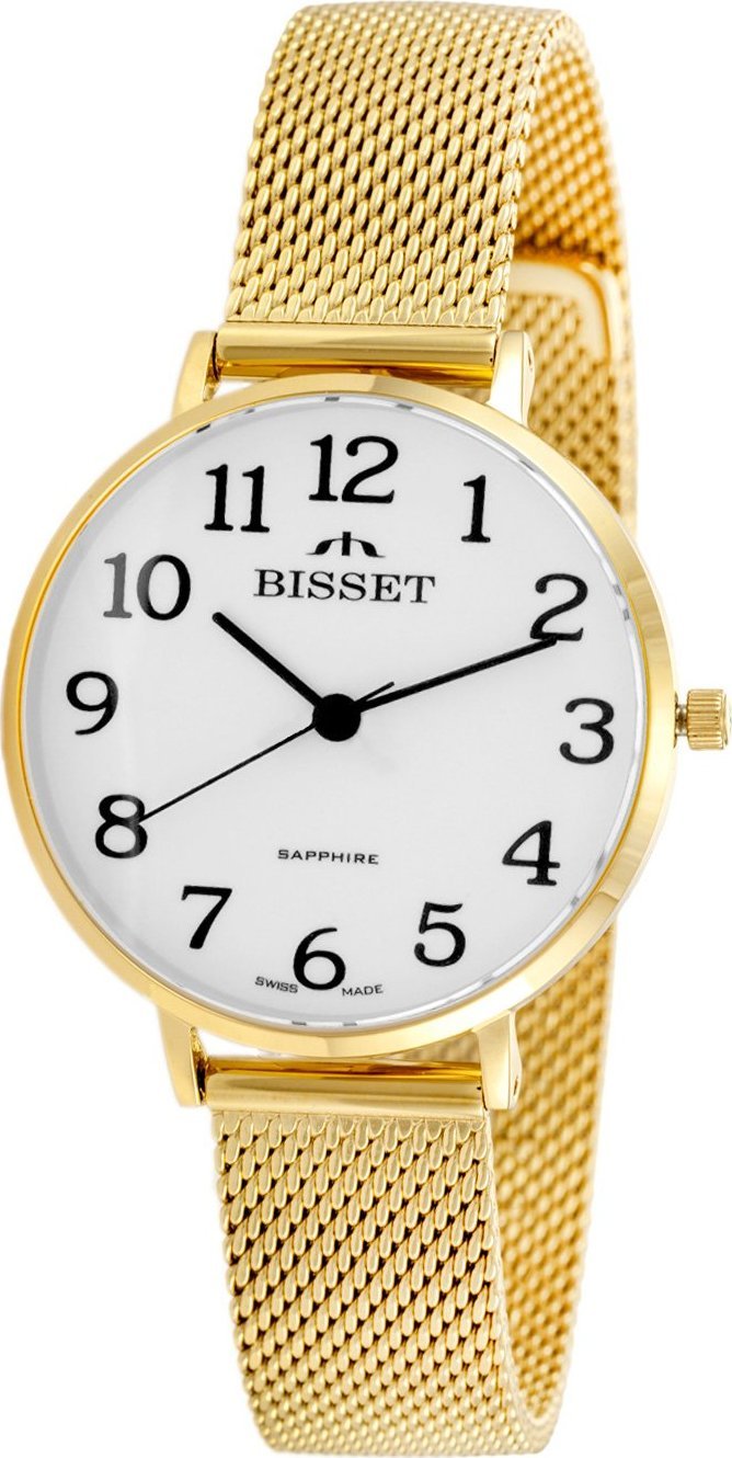 Zegarek Bisset Szwajcarski zegarek damski Bisset BSBF32 złoty bt