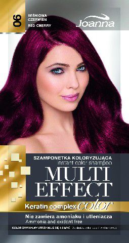 Joanna Multi Effect Color Keratin Complex Szamponetka 06 Wiśniowa Czerwień 35 g