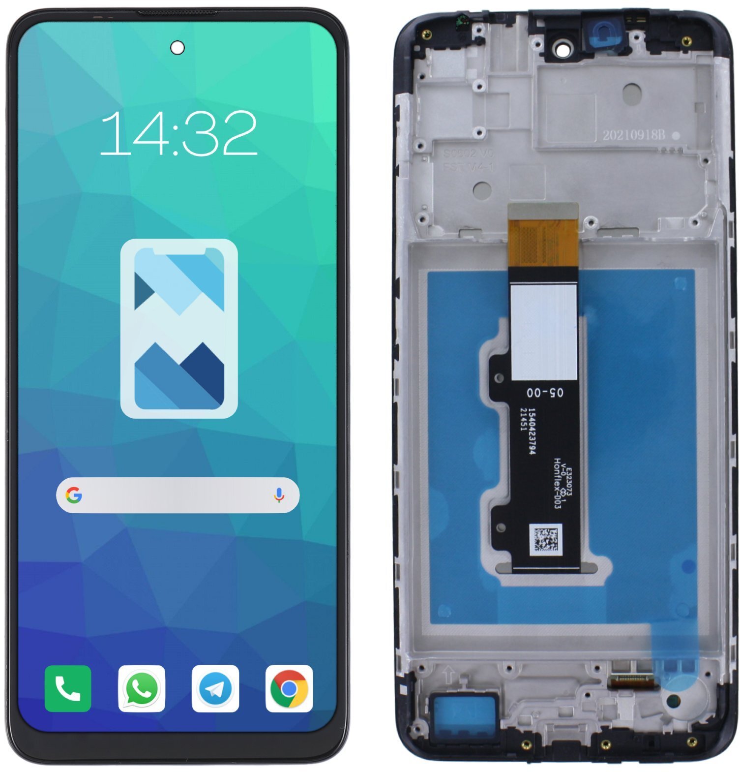 Wyświetlacz LCD Ekran do Motorola E30 RAMKA