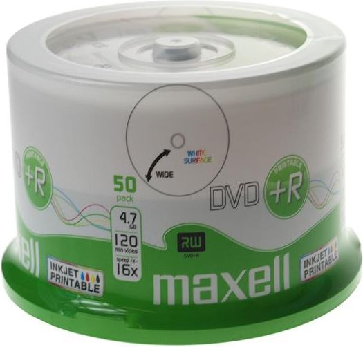 Maxell DVD+R 4.7 GB 16x 50 sztuk (275702.40)