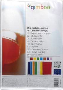 Gimboo Okładka na zeszyt A4 transparentna