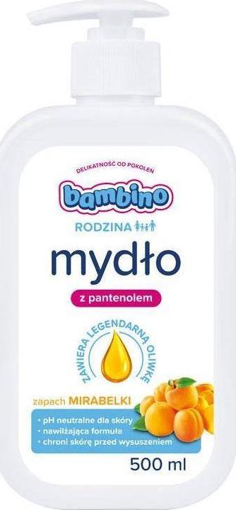Bambino Rodzina mydło do rąk Mirabelka 500ml