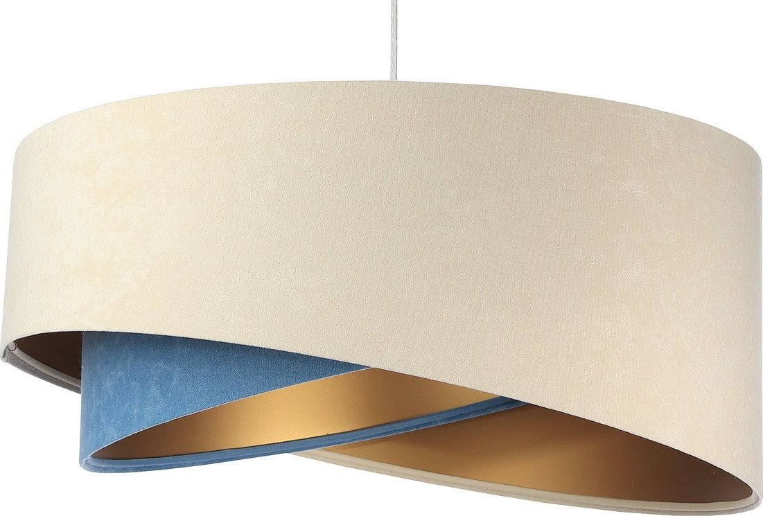 Lampa wisząca BPS KONCEPT Lampa wisząca BEIGE beżowa/niebieska/złota