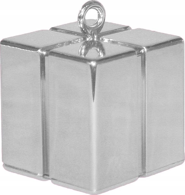 GoDan Ciężarek do balonów Prezent srebrny 120g GC-PSRE