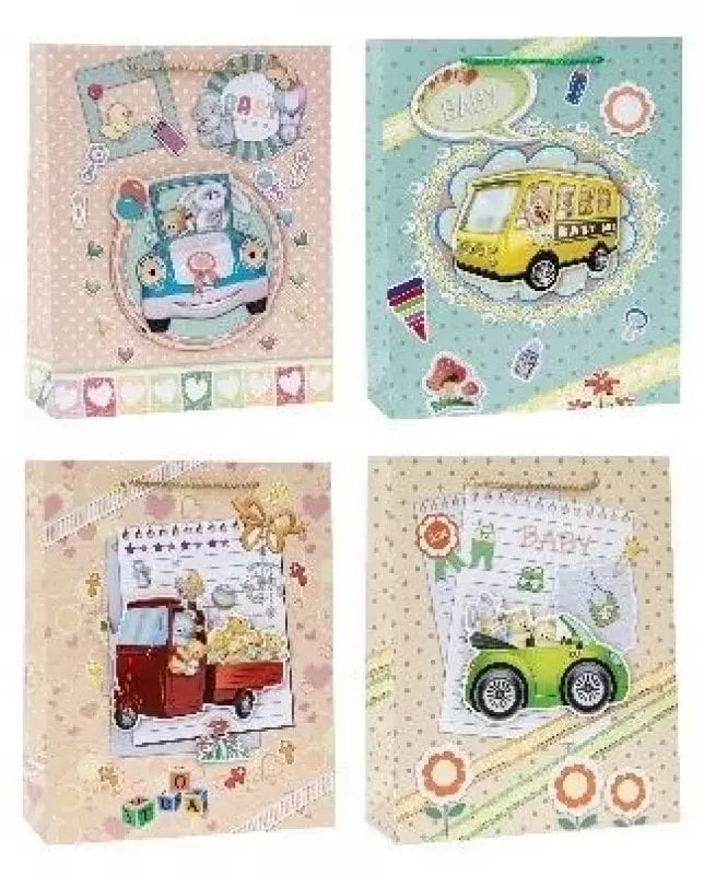 Torebka Pop-Up 3D 26x32x10cm mix ROZETTE