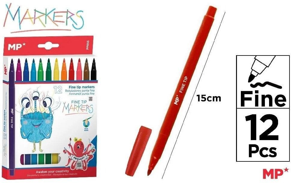 Flamastry 12 kolorów