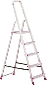 Krause Corda Drabina wolnostojąca jednostronna aluminiowa 5 stopniowa (000729)