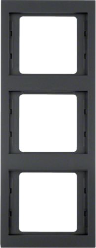 Berker Ramka potrójna K.1 pionowa antracyt mat lakierowana (13337006)
