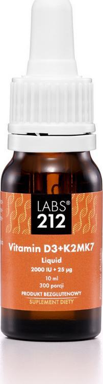 Labs212 Vitamin D3 + K2MK7 Liquid (10 ml)