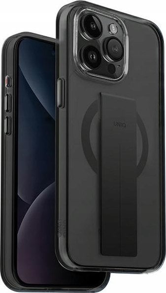 Uniq UNIQ etui Heldro Mag iPhone 15 Pro 6.1" Magclick Charging czarny/vapour smoke