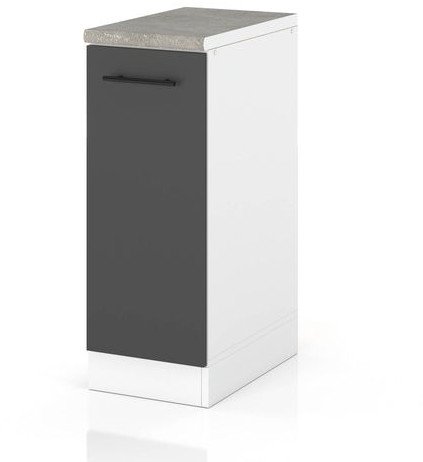 Szafka Kuchenna Stojąca Z Blatem Modułowa 30cm Spremium Szary Mat