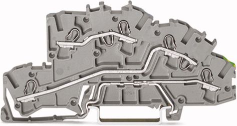 Wago Złączka szynowa 3-pietrowa 2,5mm2 L/L/PE szara (2003-7645)
