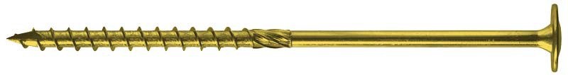 PGB Wkręt do drewna z kołnierzem na torx ocynkowany na żółto 8x360mm T40 - PETTGK080360Z