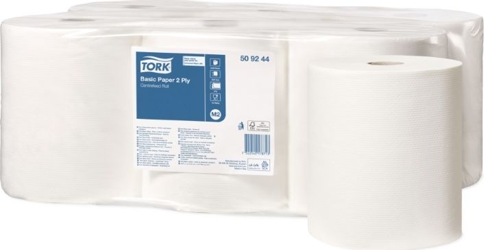 Tork - Czyściwo w roli centralnego dozowania do podstawowych zadań, białe - 148 m