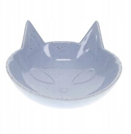 DUVO+ MISKA CERAMICZNA DLA KOTA 175ml NIEBIESKA 14x14x6.5cm 15509