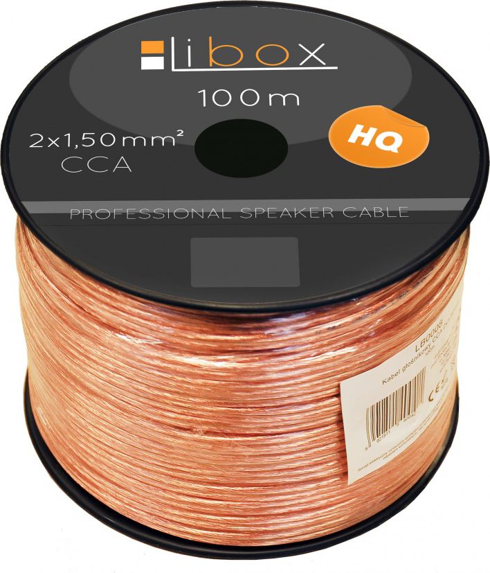 Przewód Libox głośnikowy 2x1,50