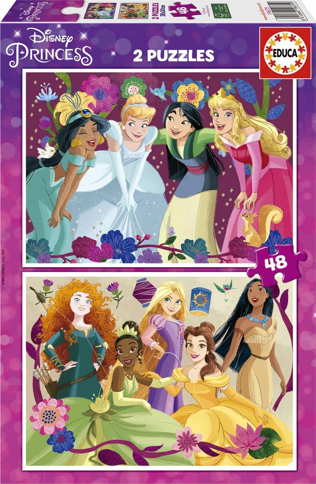 Educa Puzzle 2x48 Księżniczki z bajek Disneya