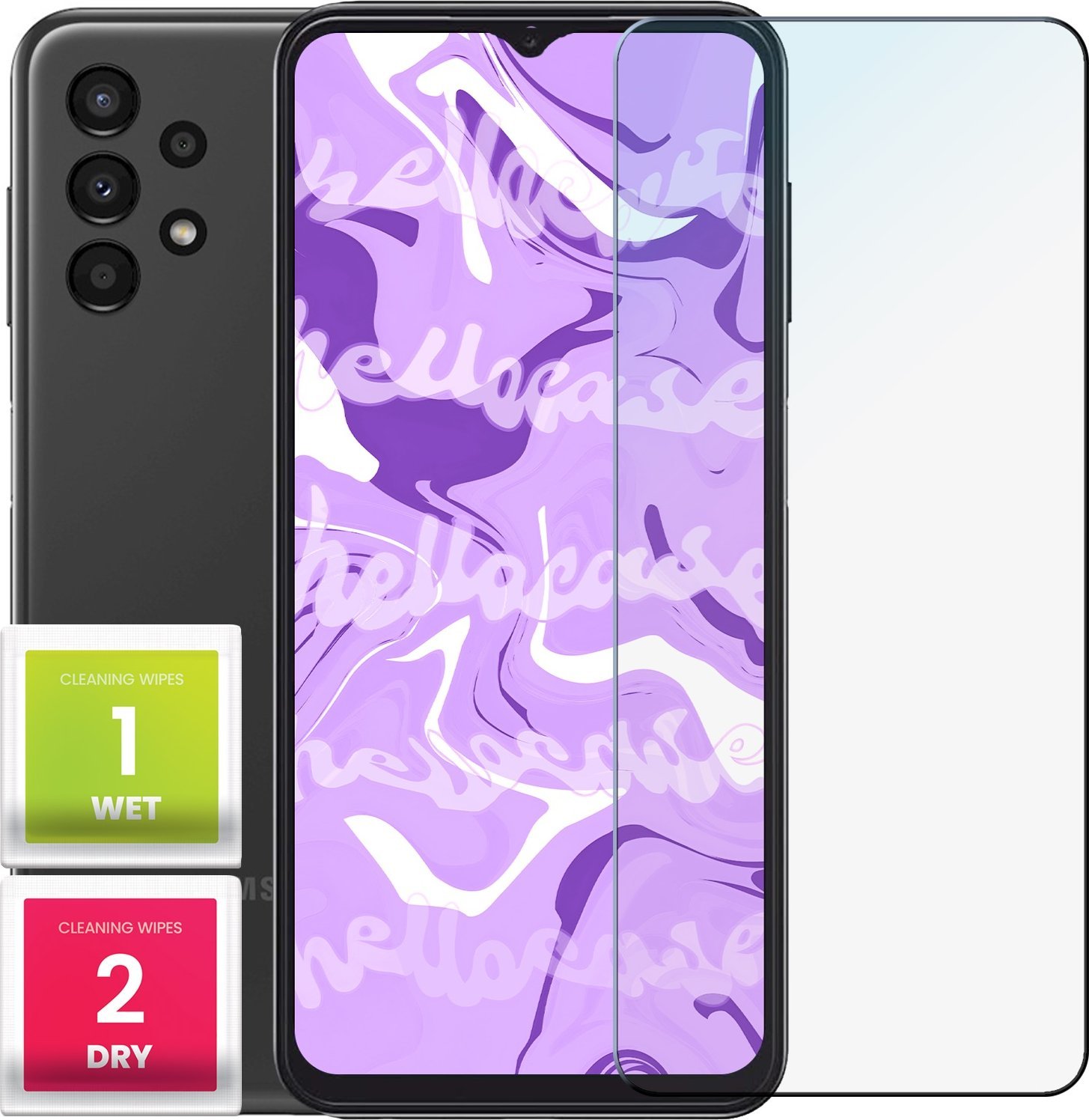 Hello Case Szkło Hartowane do Samsung Galaxy A13 4g (szybka 9H, płaskie 2.5D, szybka)