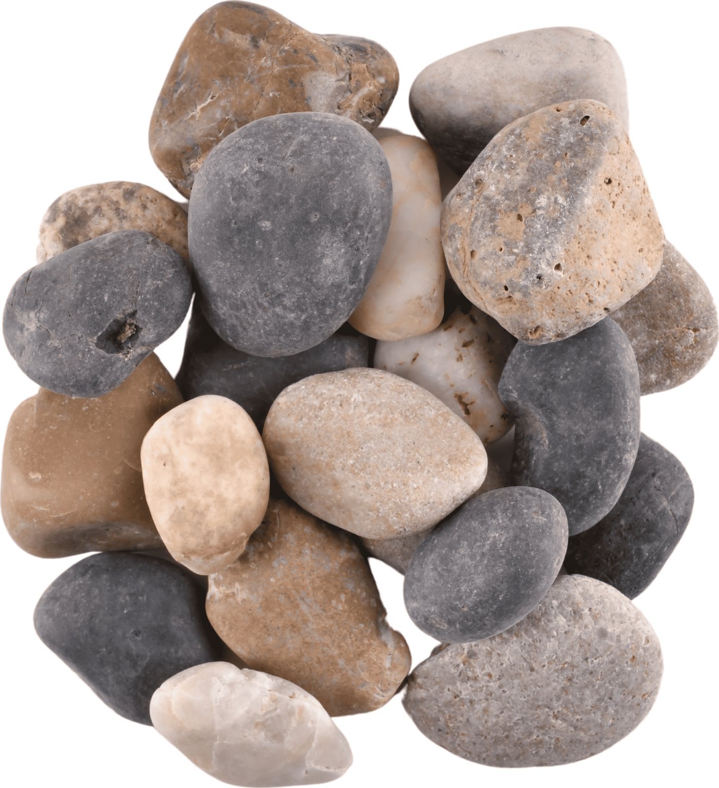 Kamienie dekoracyjne rzeczne mix 2-4cm 900gr