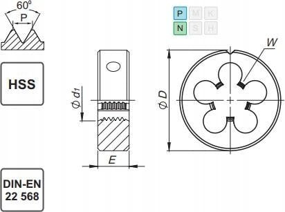 Fanar NARZYNKA M42 DIN-22568 (6g) HSS 800