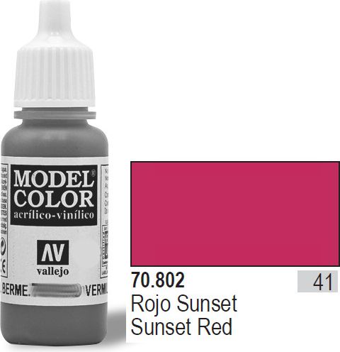 Vallejo Farba Nr41 Sunset Red Matt 17ml - 70802
