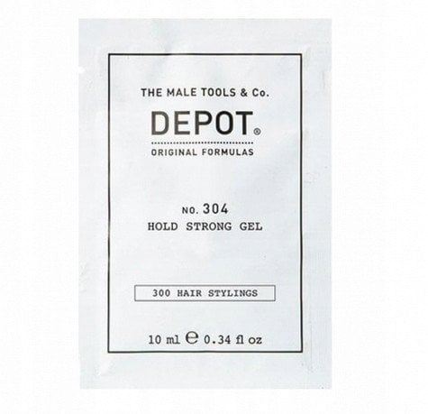 Depot, 300 Hair Stylings No. 304, Botanical, Hair Styling Gel, For Styling, Strong Hold, 10 ml For Men