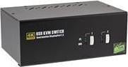 Przełącznik InLine InLine Desktop KVM Switch - 2-portowy - Dual Monitor Displayport 1.2 - 4K - USB 2.0 - Audio