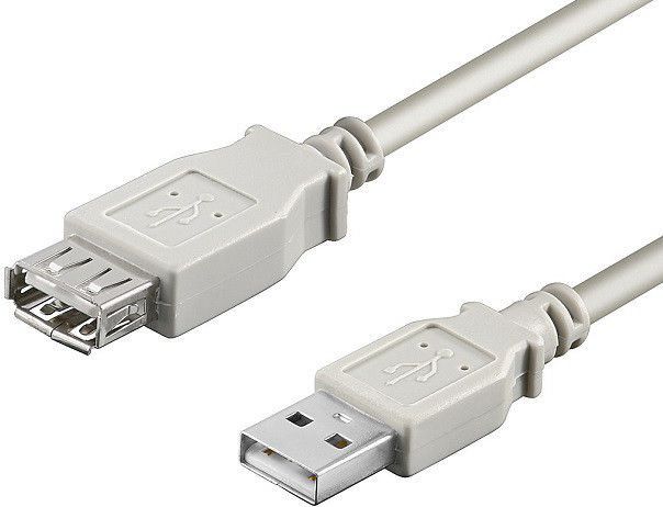 Kabel USB Goobay USB-A - USB-A 3 m Biały (68716)