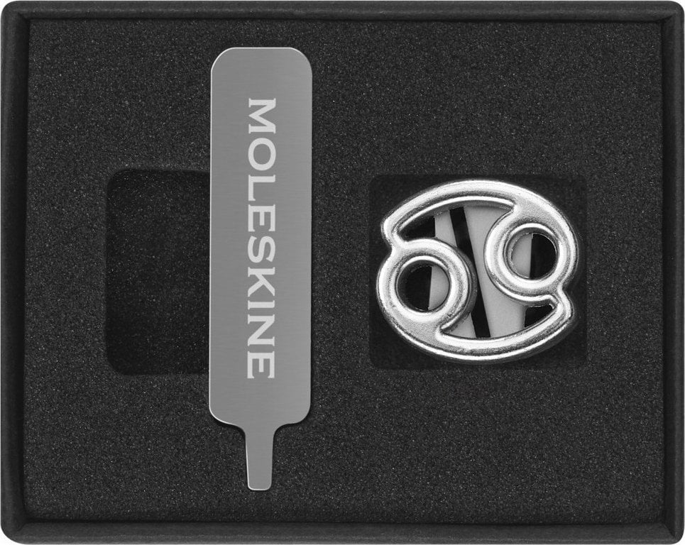 Moleskine Przypinka MOLESKINE, rak, srebrna