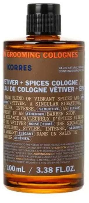 KORRES Athenian Grooming Vetiver & Spices Eau de Cologne 100ml