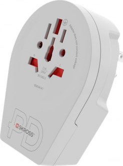 Skross World Adapter - World to USA USB-C PD