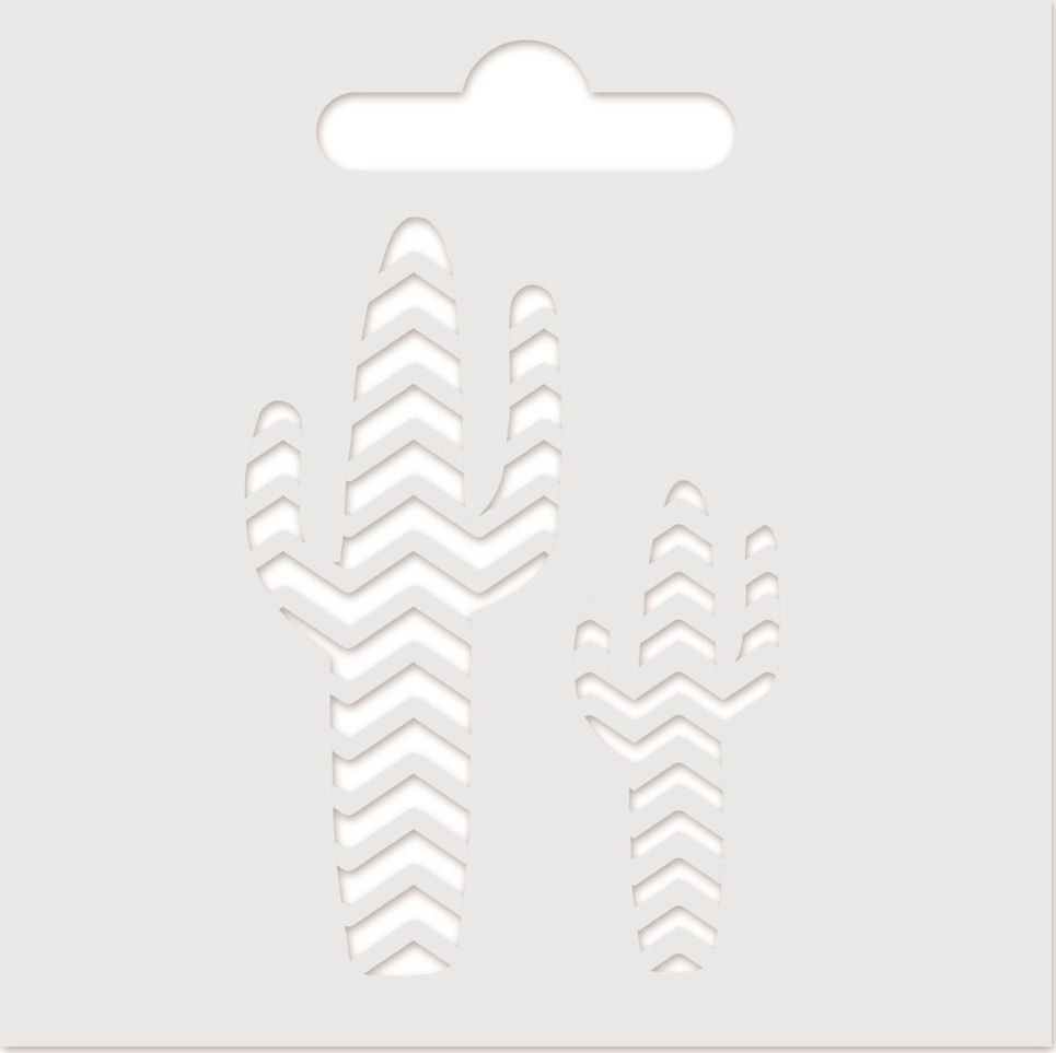 Aladine Szablon do pasty 3D 8x8 cm Kaktusy