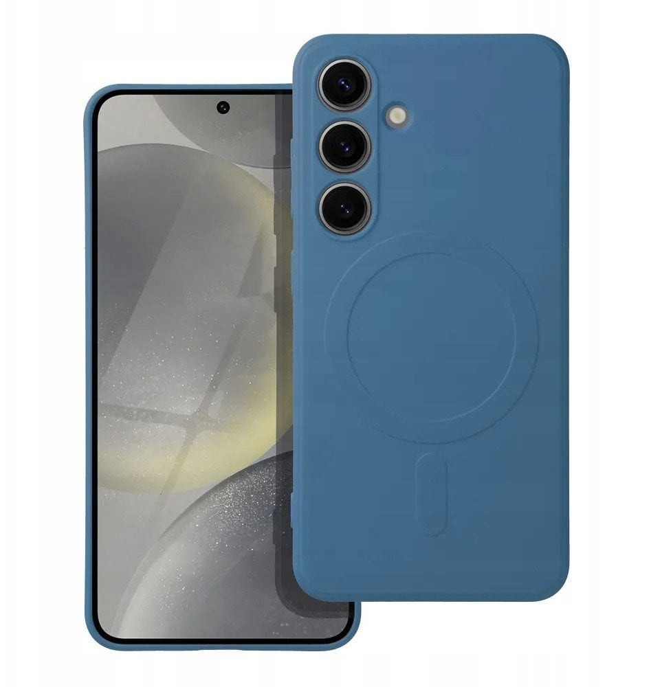 Futerał SILICONE MAG COVER kompatybilny z MagSafe do SAMSUNG A26 niebieski