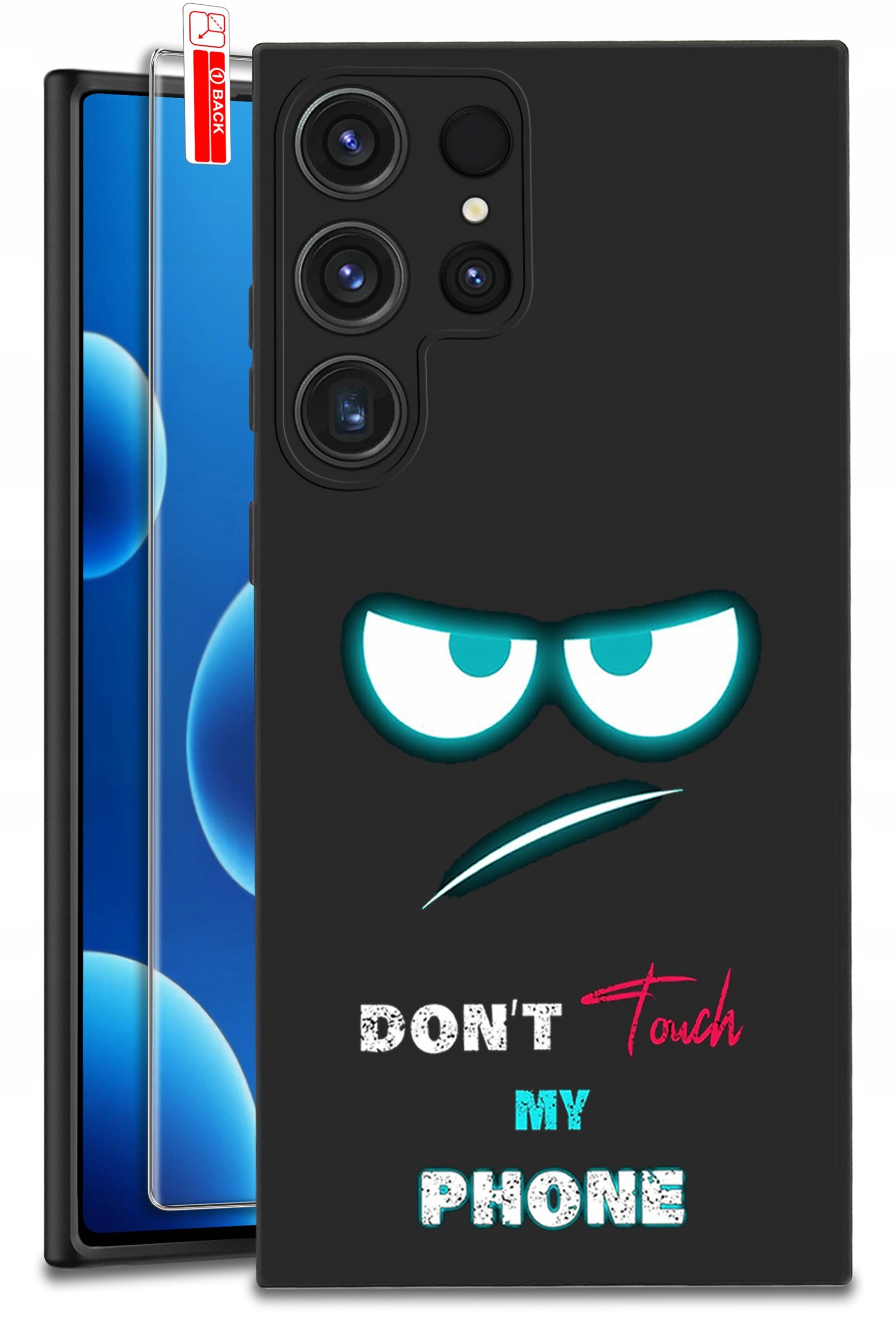 ETUI do Samsung Galaxy S25 Ultra WZORY | SILIKONOWE MATT CASE + SZKŁO 9H