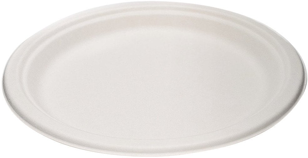 SUGARCANE FIBER PLATES 18CM 10 PCE