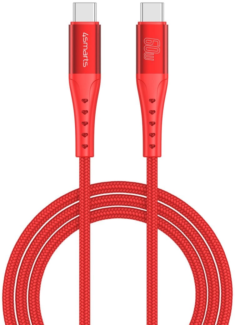Kabel USB 4smarts USB-C - USB-C 1.5 m Czerwony (541453)