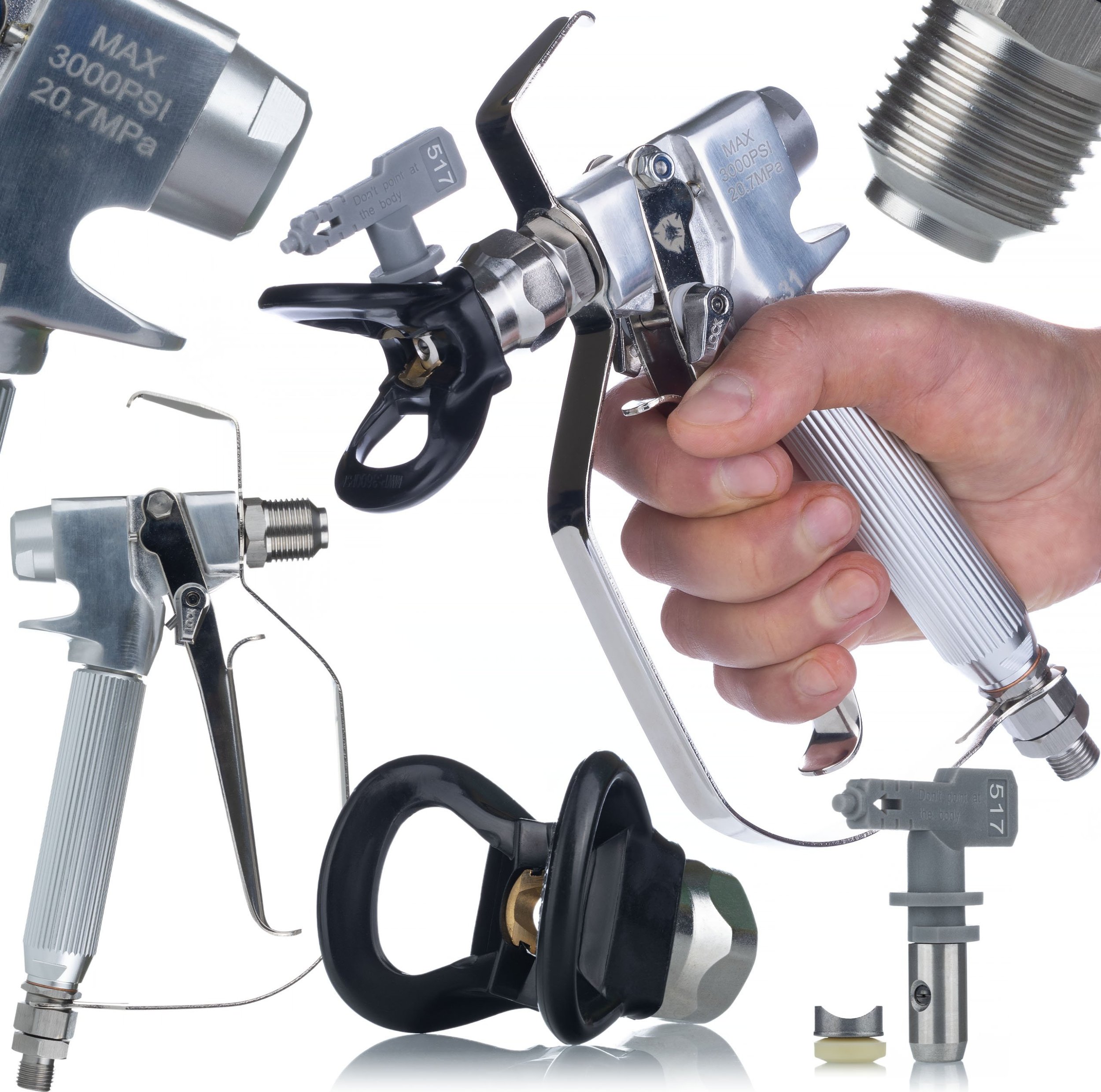 Rosfix MOCNY PISTOLET MALARSKI DO AGREGATU MALARSKIEGO AGREGAT GRACO 3000PSI 1/4