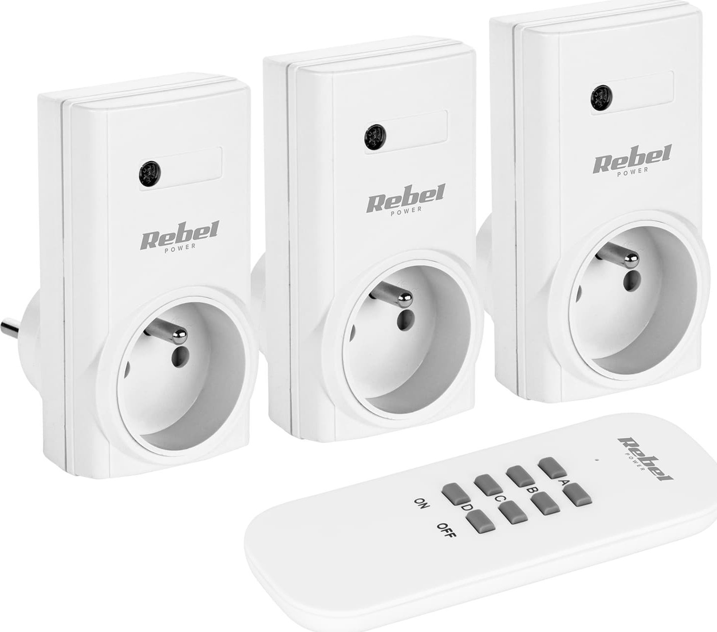 Rebel Gniazdo sieciowe Rebel sterowane pilotem (1+3)