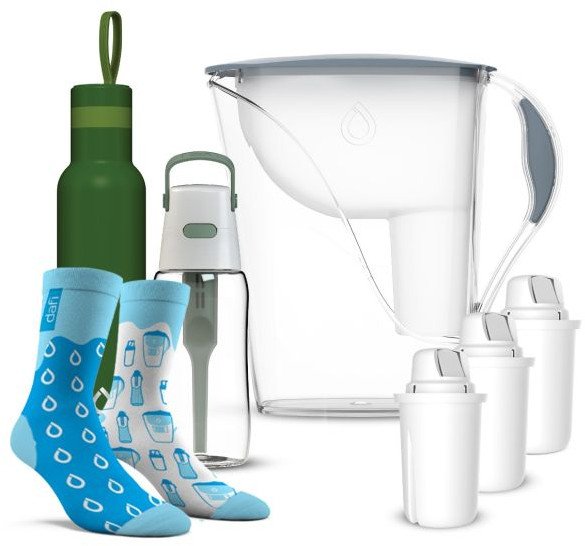 Dzbanek filtrujący Dafi Zestaw S8 Butelka Termiczna + Dzbanek + Butelka