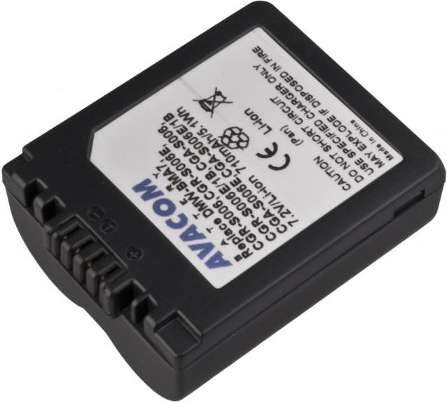 Akumulator Avacom Panasonic CGA-S006, DMW-BMA7, Leica BP-DC5, Li-ion 7.2V, 710mAh, 5.1Wh (DIPA-S006-174)