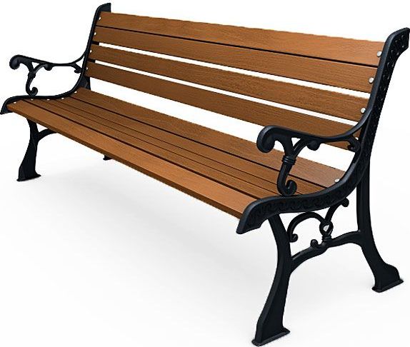 Elior Ławka z oparciem 155 cm - palisander