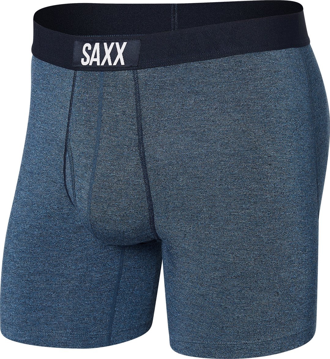 SAXX Bokserki męskie wygodne SAXX ULTRA Boxer Brief Fly - granatowe S