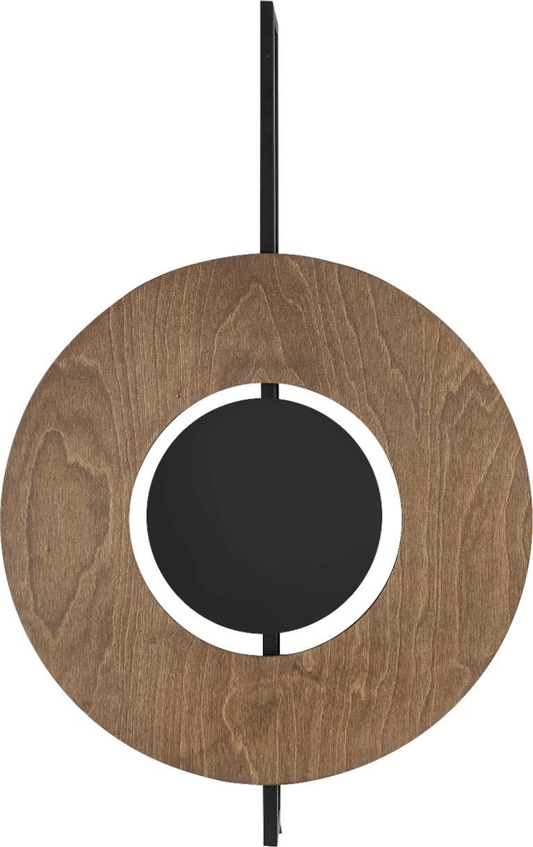 Kinkiet Nowodvorski Nowoczesna lampa ścienna Sunset 7653 drewniana obręcz do jadalni