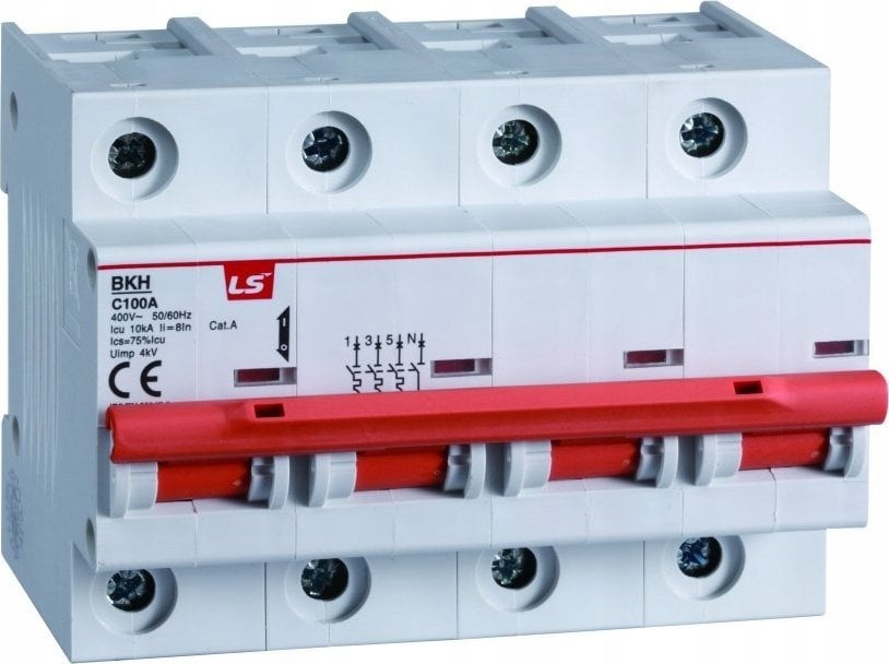 LSiS Wyłącznik nadprądowy 1,5 modułu 4P C 125A 10KA BKH 4P C125A 06110364R0