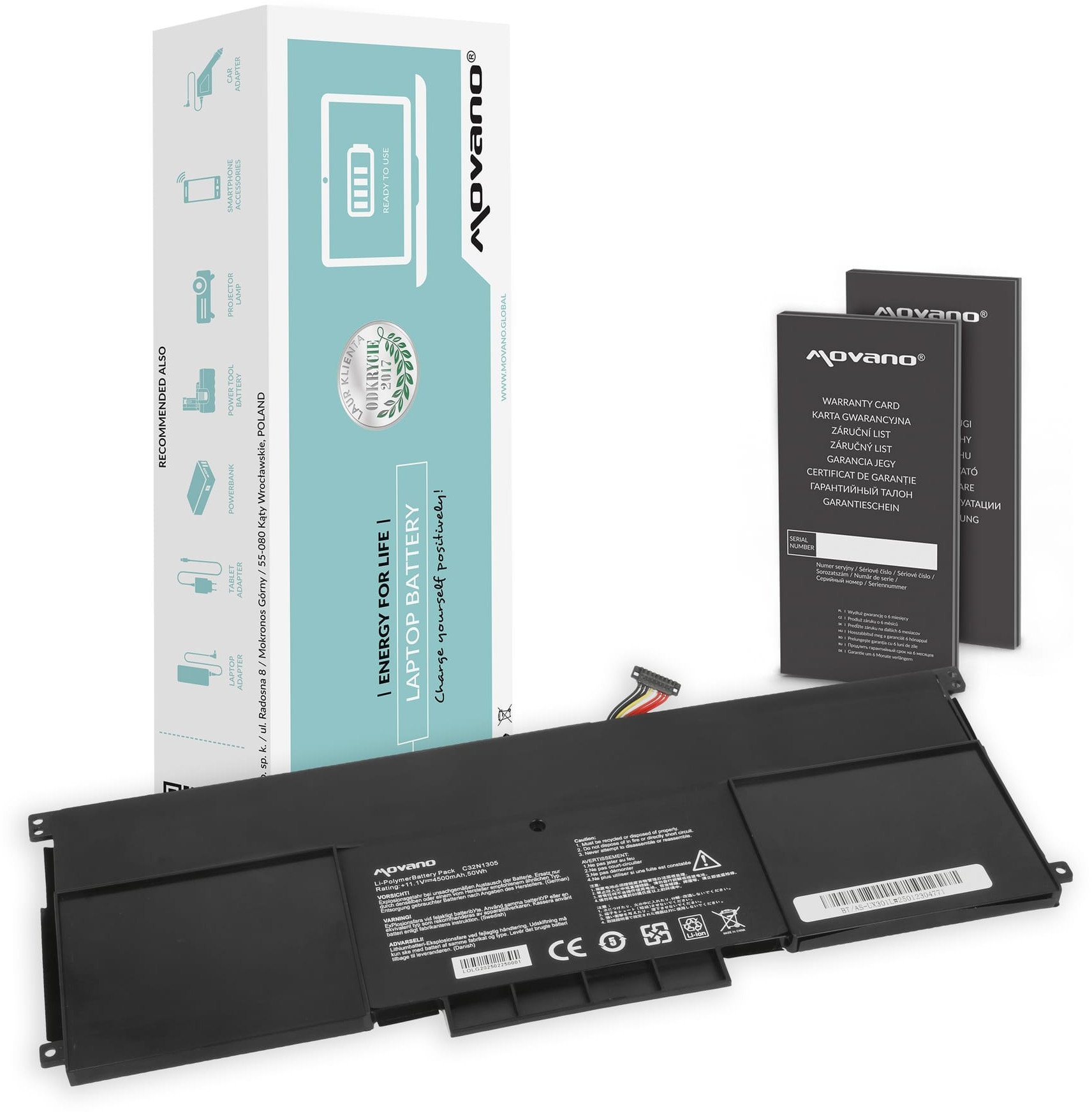 Bateria Movano do Asus Zenbook UX301L, UX301LA