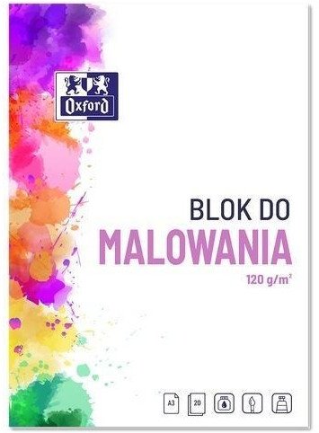 Blok do malowania A3/20K biały (10szt) OXFORD