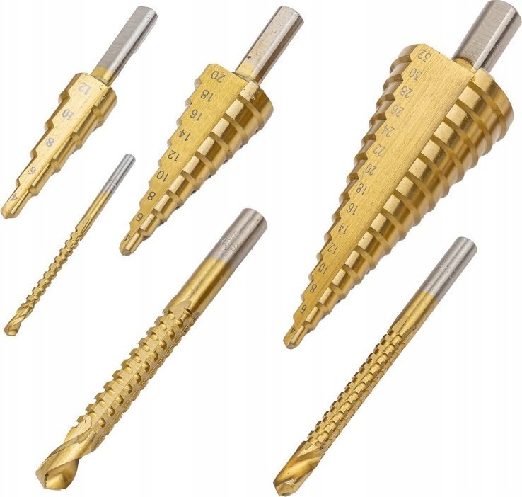 Wiertło Forsage Zestaw wierteł stopniowych 6el.